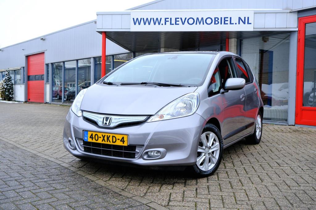Honda Jazz 1.4 Hybrid Elegance Aut. Pano|Clima|LMV, Auto's, Honda, Euro 5, Gebruikt, 4 cilinders, Traction-control