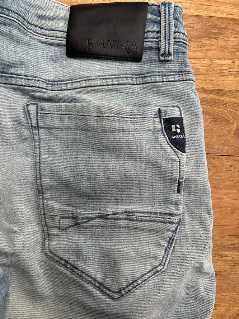 Korte spijkerbroek heren Garcia, Ophalen of Verzenden, Gedragen, Blauw, W33 - W34 (confectie 48/50)