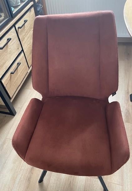 Eetkamer stoelen 4 Stuks ( Henders en Hazel ), Huis en Inrichting, Stoelen, Gebruikt, Vier, Stof, Bruin, Ophalen