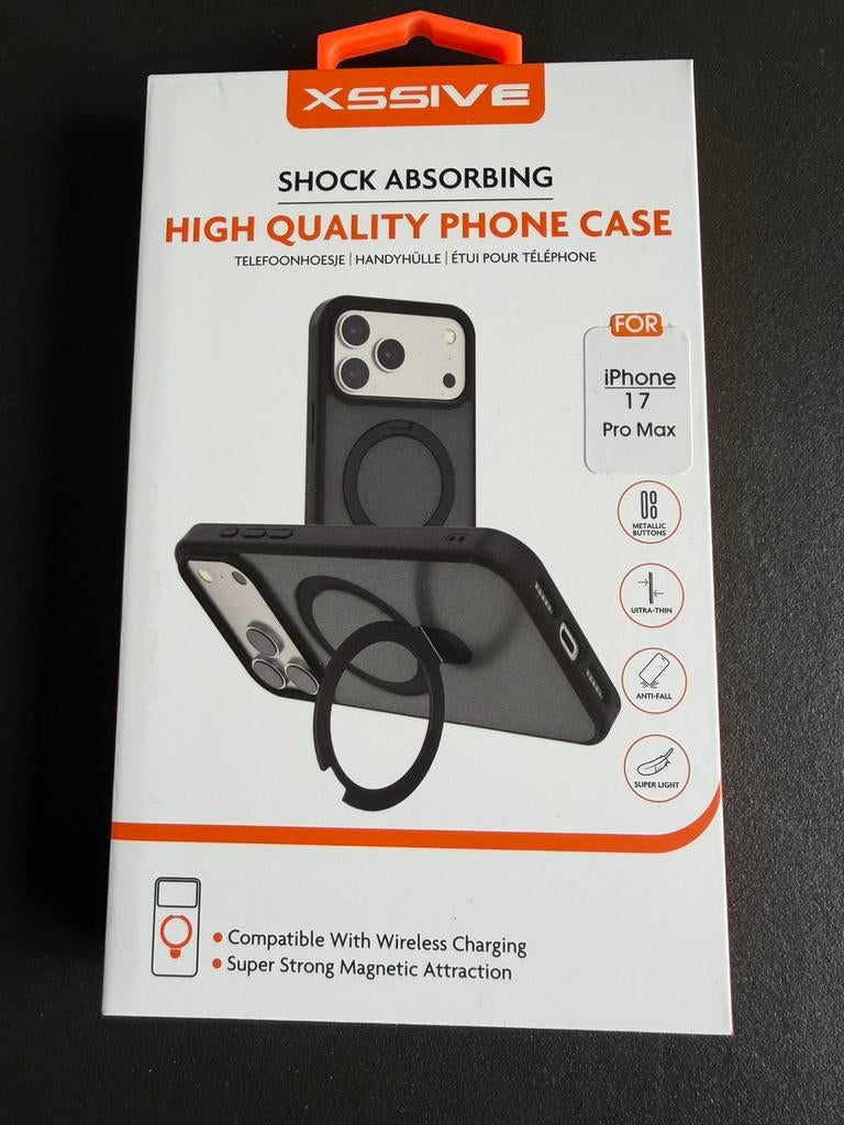 Iphone 17 pro maxHigh Quality phone case zwart nieuw in doos, Ophalen of Verzenden, Nieuw