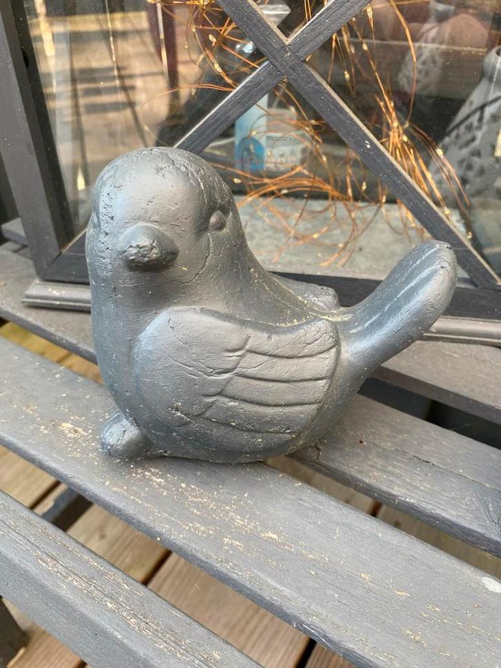 Betonnen vogel - Tuindecoratie, Tuin en Terras, Tuinbeelden, Gebruikt, Dierenbeeld, Beton, Ophalen