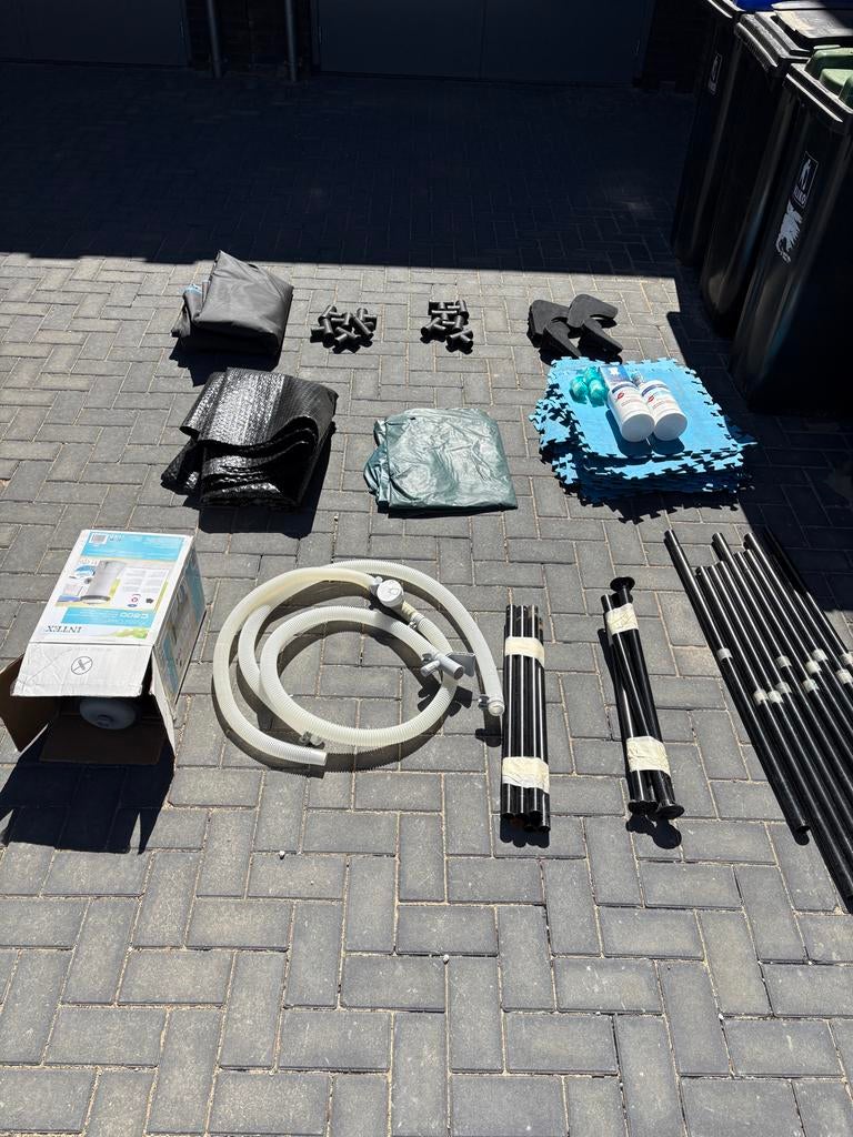 Exit Toys Zwembad 3x2m met filterpomp en accessoires, Ophalen, Gebruikt, Opzetzwembad, 200 tot 400 cm