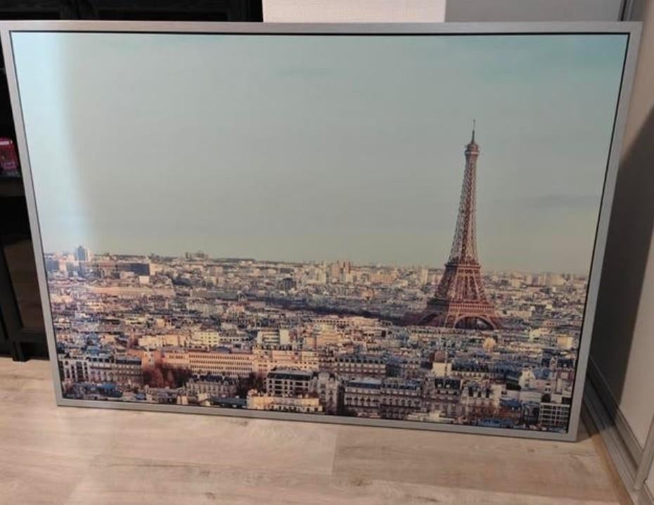 IKEA VILSHULT Ingelijste Canvas Poster Eiffeltoren Parijs, Huis en Inrichting, Woonaccessoires | Schilderijen, Tekeningen en Foto's