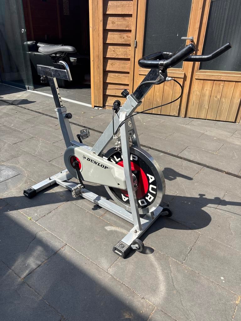 Dunlop Aurora Spinningfiets met Zwaar Vliegwiel, Ophalen, Gebruikt, Spinningfiets, Metaal