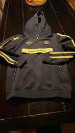 Stoere hoody Black Bananas donkerblauw/felgeel, Ophalen of Verzenden, Zo goed als nieuw, Overige maten, Blauw