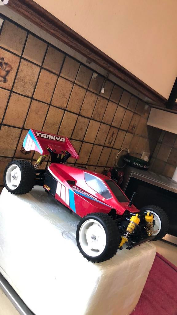 RC Tamiya Neo Scorcher 4X4 ATR ZGAN, Elektro, Auto offroad, Ophalen of Verzenden, Zo goed als nieuw