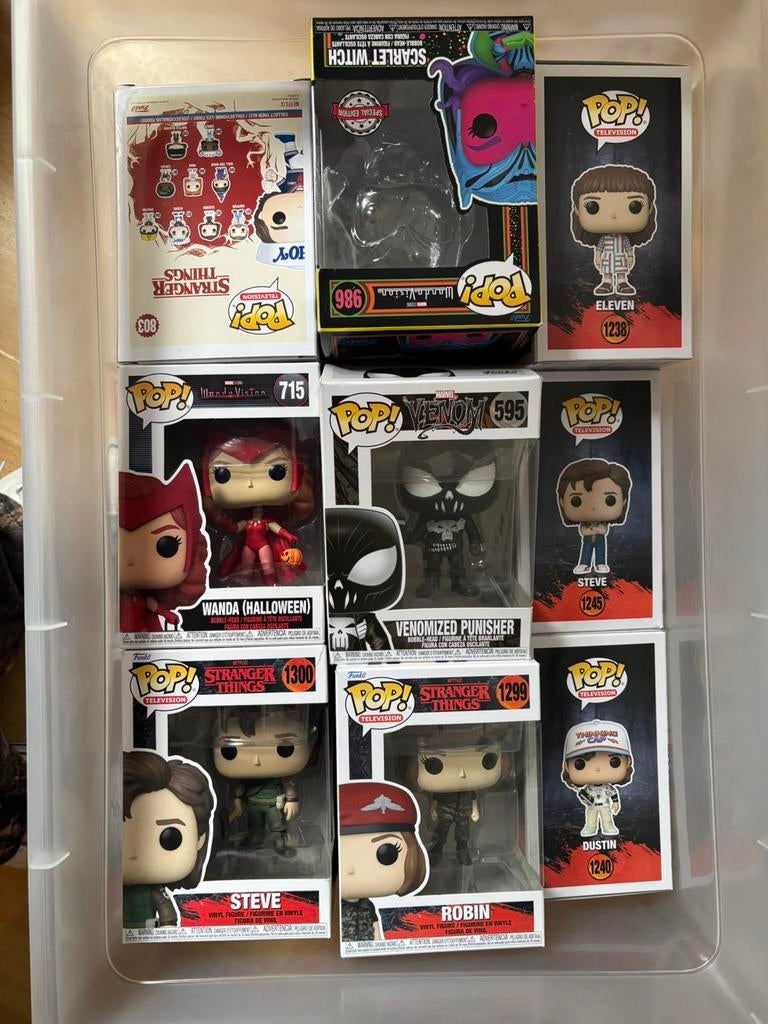 Doos vol funko’s, Verzamelen, Ophalen, Zo goed als nieuw