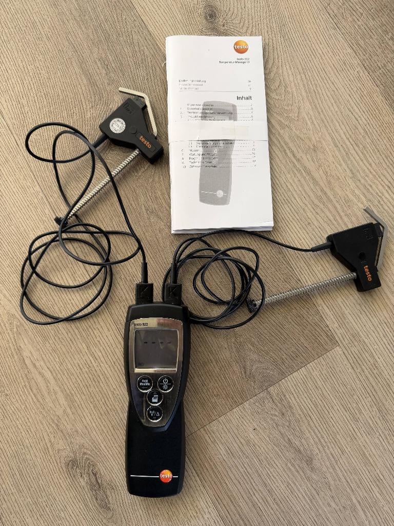 Testo 922 - Thermometer 2-kanaals (met 2 buisvoelers), Ophalen, Zo goed als nieuw, Temperatuur