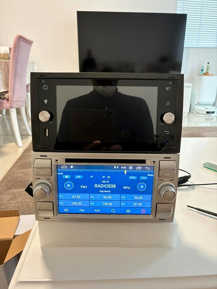 Radio Voor Ford Focus/Mondeo/Transit/Kuga GPS RDS Autoradio, Auto diversen, Autoradio's, Nieuw, Ophalen of Verzenden