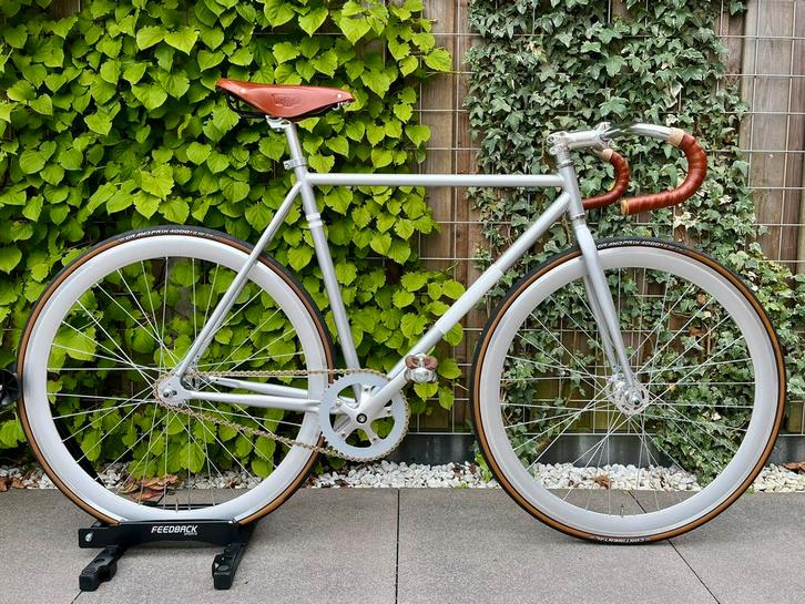 Fixed gear, fixie, single speed, Brooks, Fietsen en Brommers, Fietsen | Racefietsen, Zo goed als nieuw, Overige merken, Minder dan 10 versnellingen