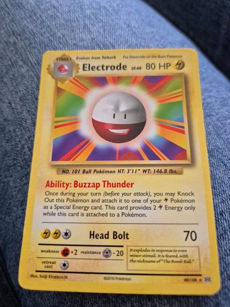 Electrode Pokémon Kaart (LV.40) 40/108 - 2016 TCG Rare, Ophalen of Verzenden