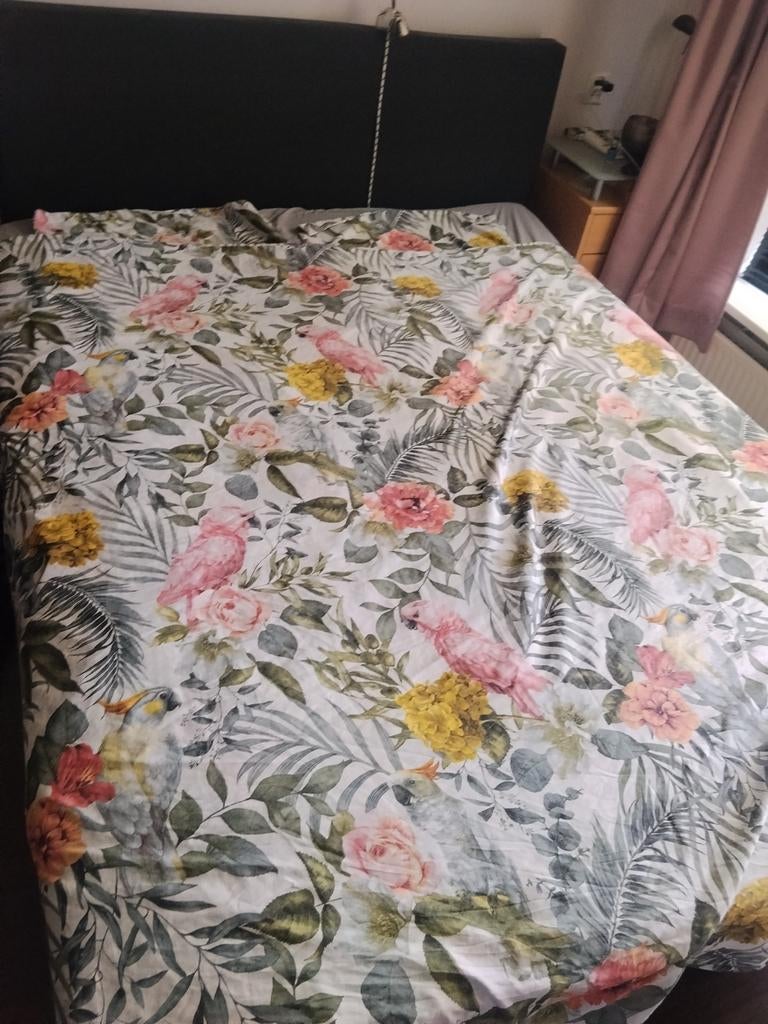 Mooie dekbedovertrek te koop, Ophalen of Verzenden, Zo goed als nieuw, Tweepersoons, Dekbedovertrek