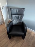 Leren stoel, handmatig bediening, Ophalen of Verzenden, Gebruikt, 75 tot 100 cm, 50 tot 75 cm