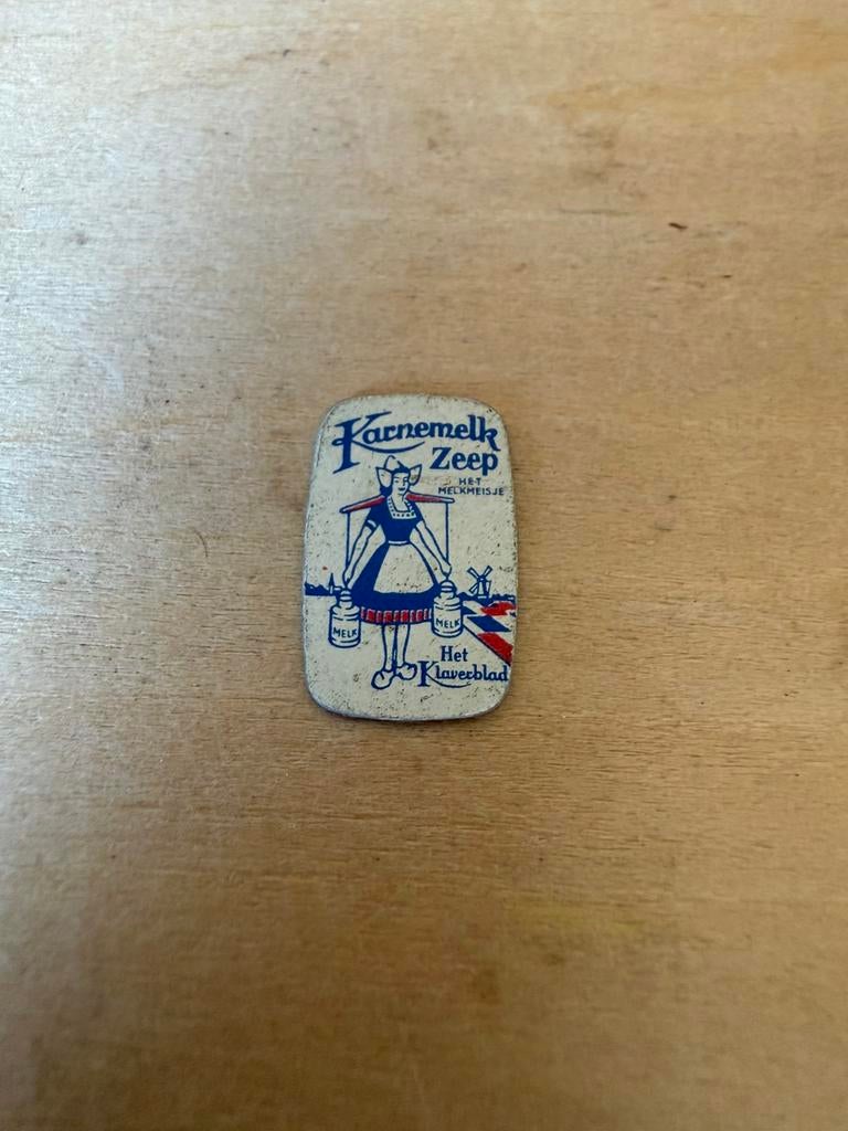 Metalen Zeep reclame prent - 2x1.3cm - metaal, Ophalen of Verzenden, Zo goed als nieuw, Poppenhuis