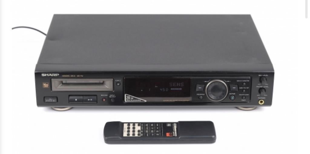 Sharp MD-R2 MiniDisc Recorder + Afstandsbediening, Ophalen of Verzenden, Minidisc-recorder