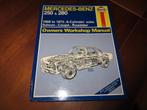 Haynes workshop manual Mercedes 230, 250, 280 250SL 280S enz, Ophalen of Verzenden