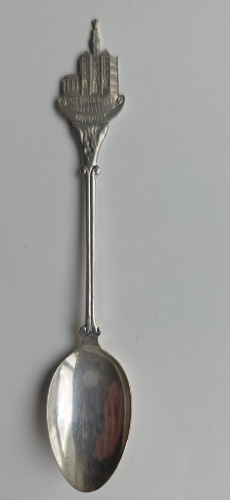Zilverkleurige lepel met gebouw Dinant, Ophalen of Verzenden