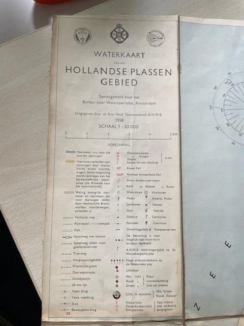 waterkaarten 5 stuks, Ophalen of Verzenden, Gebruikt, Overige typen