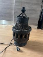 Unieke Vintage Boerderij Stijl Lamp - Houten Wiel Design, Antiek en Kunst, Ophalen