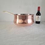 Koperen pan steelpan sauspan hapjespan, Ophalen of Verzenden, Zo goed als nieuw, Rvs, Koekenpan of Braadpan