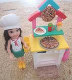 Barbie Chelsea pizzeria speelset ZGAN, Ophalen of Verzenden, Zo goed als nieuw, Barbie