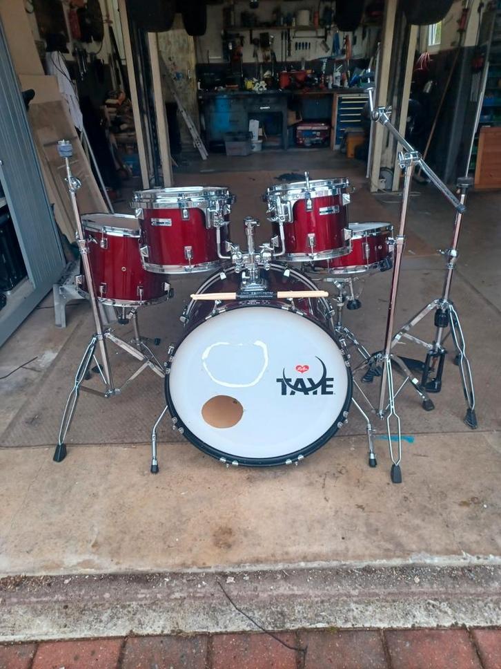 Leuke taye rock pro set met goede hardware, Muziek en Instrumenten, Drumstellen en Slagwerk, Zo goed als nieuw, Overige merken