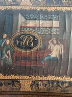 Antiek Chinees gelakte speelkist met parelmoer fiches. inleg, Ophalen of Verzenden