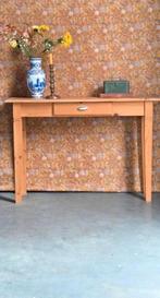 Grenen sidetable side table haltafel buro burootje, Ophalen, Gebruikt, 100 tot 150 cm, Landelijk, Klassiek