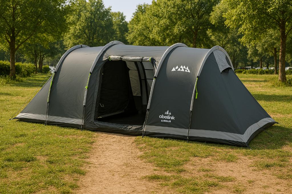 Obelink Napels 4 persoons Tunneltent Tent, Ophalen, Zo goed als nieuw, Tot en met 4