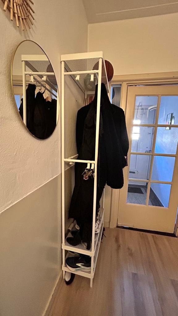 Witte Kapstok met schoenenrek MACKAPÄR, Ophalen, Zo goed als nieuw, 150 tot 200 cm, Rechthoekig