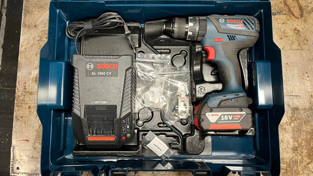 Bosch GSB 18V-28 Accuboormachine (z.g.a.n.), Doe-het-zelf en Verbouw, Ophalen of Verzenden, Minder dan 400 watt, Klopboormechanisme