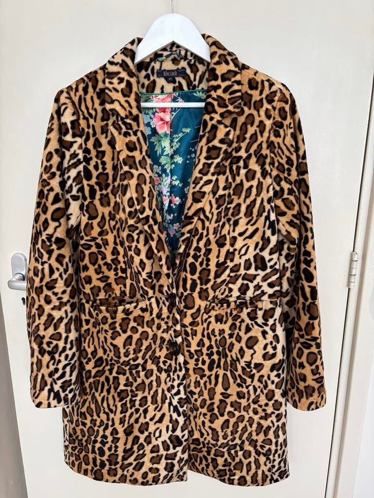 King Louie jas met luipaardprint, maat 40, Kleding | Dames, Ophalen of Verzenden, Zo goed als nieuw, Maat 38/40 (M), Bruin