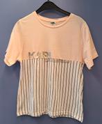 Karl Lagerfeld Kids shirt lichtroze + strepen 12jr 152 50960, Kinderen en Baby's, Karl Lagerfeld, Meisje, ., Ophalen of Verzenden