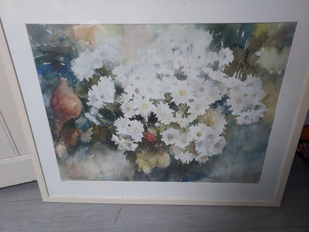 Schilderij aquarel   Ton albers, Ophalen of Verzenden