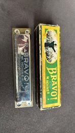 Vintage Hohner Bravo mondharmonica, Ophalen of Verzenden, Gebruikt, C-mondharmonica