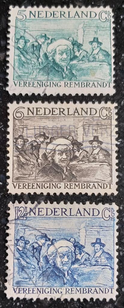 POSTZEGELS NEDERLAND 1930 REMBRANDTZEGELS, Verzenden, T/m 1940, Gestempeld