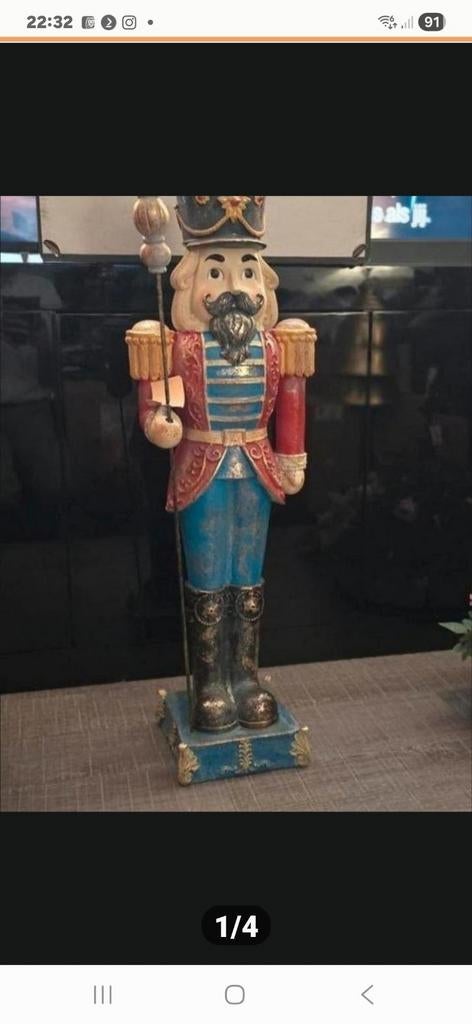 Grote Notenkraker Decoratie - Feestelijke Blikvanger, Verzamelen, Ophalen, Nieuw, Overige typen