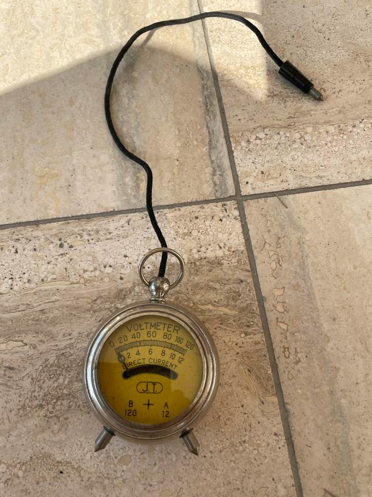 Vintage Voltmeter J.T. Direct Current, Antiek en Kunst, Antiek | Gereedschap en Instrumenten, Ophalen of Verzenden