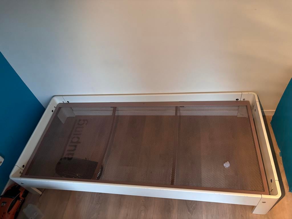 Auping Auronde bed wit 200 x 90, Huis en Inrichting, Slaapkamer | Bedden, Ophalen, Gebruikt, 90 cm, Eenpersoons
