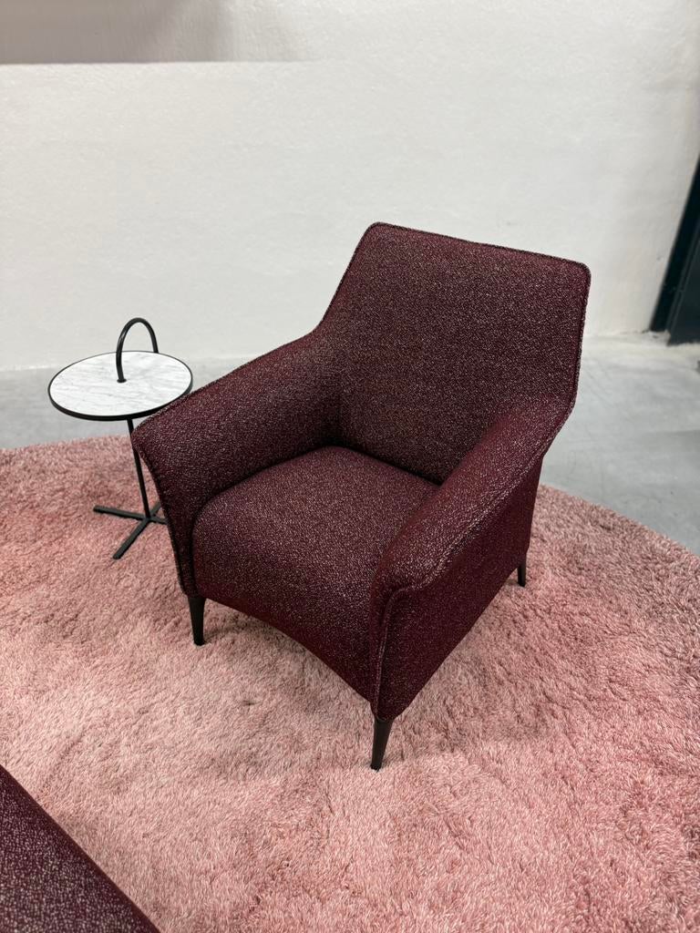 Nieuw Leolux Mayuro Fauteuil met Poef Mondo Stof Stoel, Huis en Inrichting, Fauteuils, Leolux, Nieuw, 75 tot 100 cm, Ophalen of Verzenden