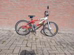 BMX fiets rood/zilver - Gebruikt, goede staat, Ophalen, Staal, Onbekend, Voetsteunen
