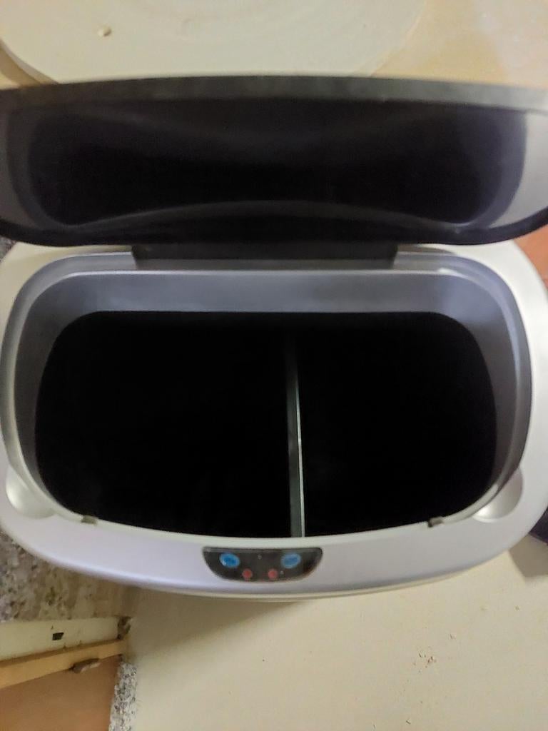 Vuinisbak / afvalemmer met 2 gescheiden emmers, Huis en Inrichting, Woonaccessoires | Prullenbakken, Ophalen, Gebruikt, 50 tot 75 cm