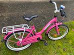 Alpina meisjesfiets 18 inch - Roze met bagagedrager, Ophalen, Gebruikt, 18 inch, Handrem