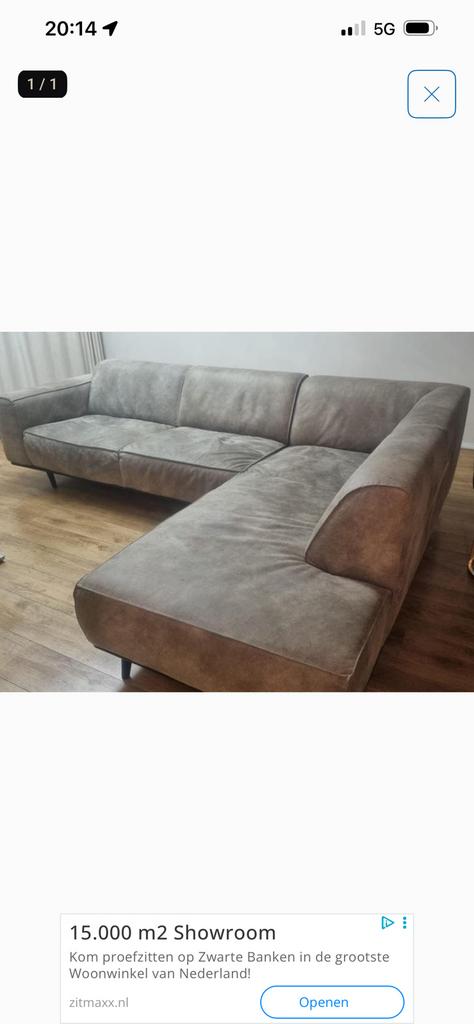 Bruine Bank, Ophalen, Zo goed als nieuw, 75 tot 100 cm