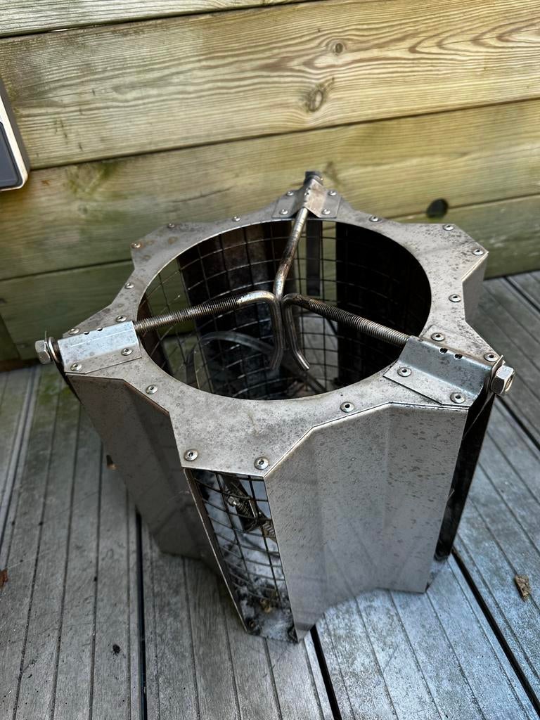 Firemaster RVS Excellent 220 - Trekkap, Ophalen of Verzenden, Gebruikt, Inbouwhaard, Houthaard