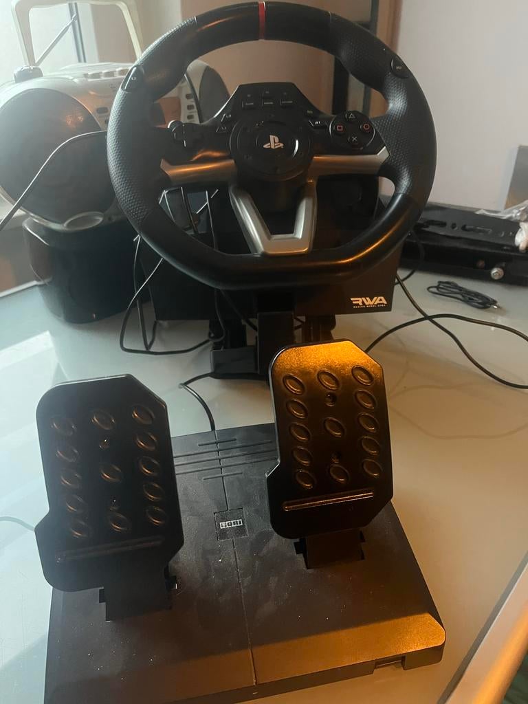 Formule 1 Stuur en Pedalen voor playstation met doos, Ophalen of Verzenden, Gebruikt