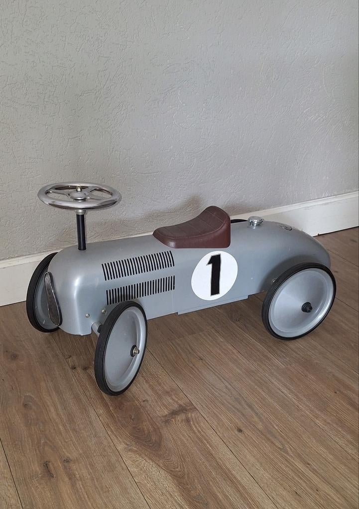 Retro Roller loopauto Jean zilver/grijs, Ophalen, Zo goed als nieuw, Loopvoertuig