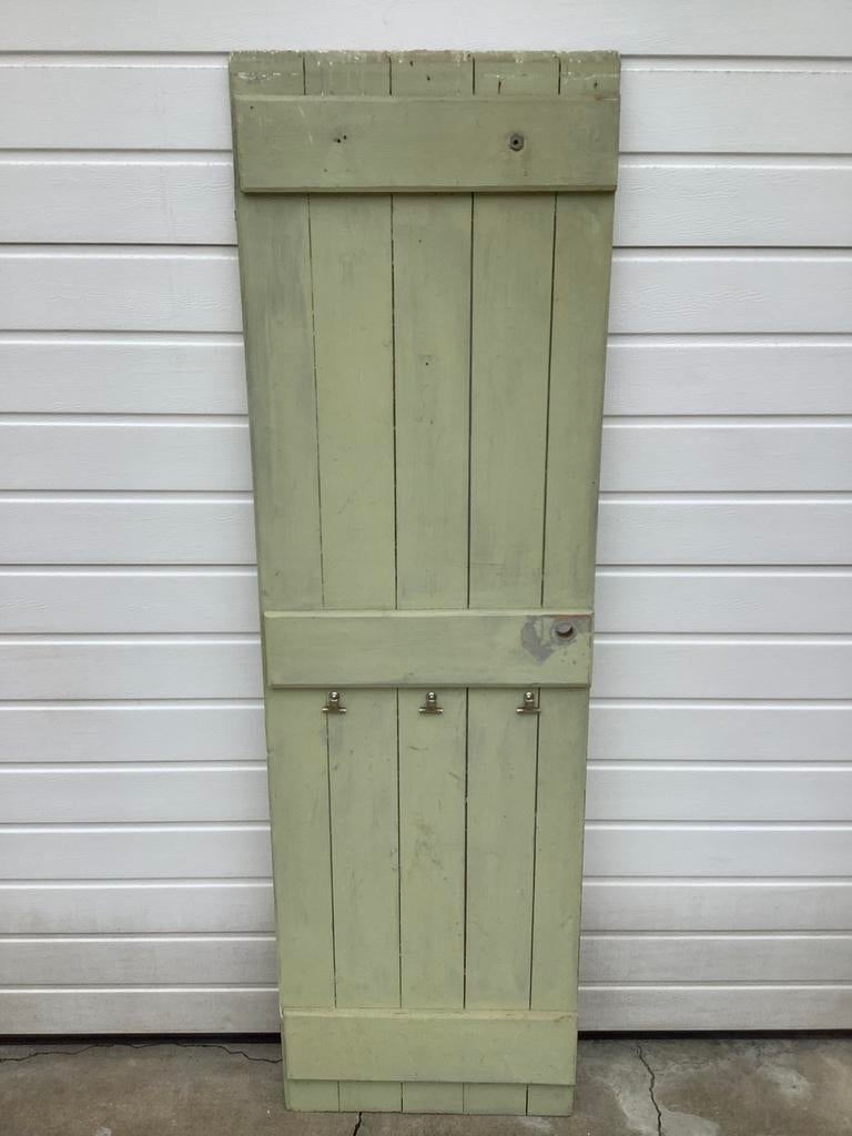 Brocante houten deur, Ophalen