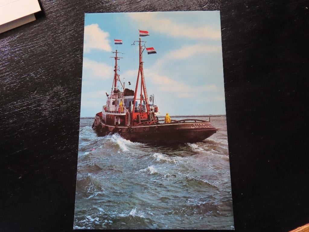 ansichtkaart sleepboot "Titan" Wijsmuller, Ophalen of Verzenden, Noord-Brabant