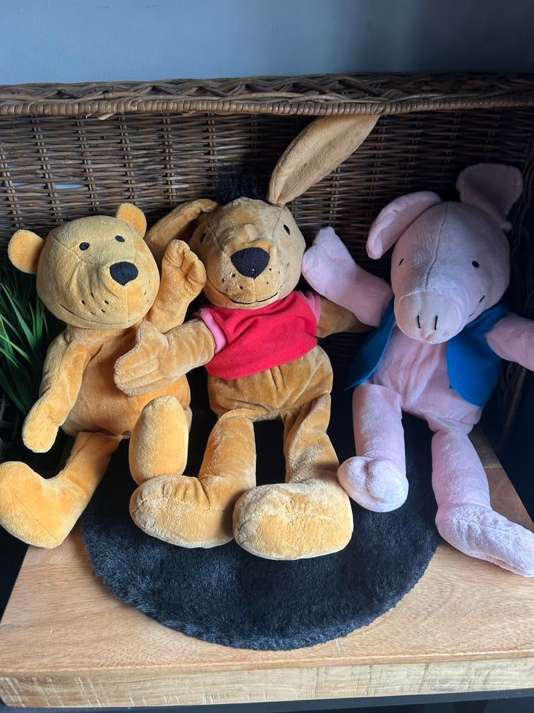 Max veldhuijs kikker en zijn vriendjes handpoppen knuffels, Ophalen of Verzenden, Zo goed als nieuw, Kikker